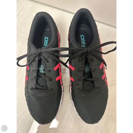 Shoes Athletic By Asics In Black & Pink, Size: 8.5