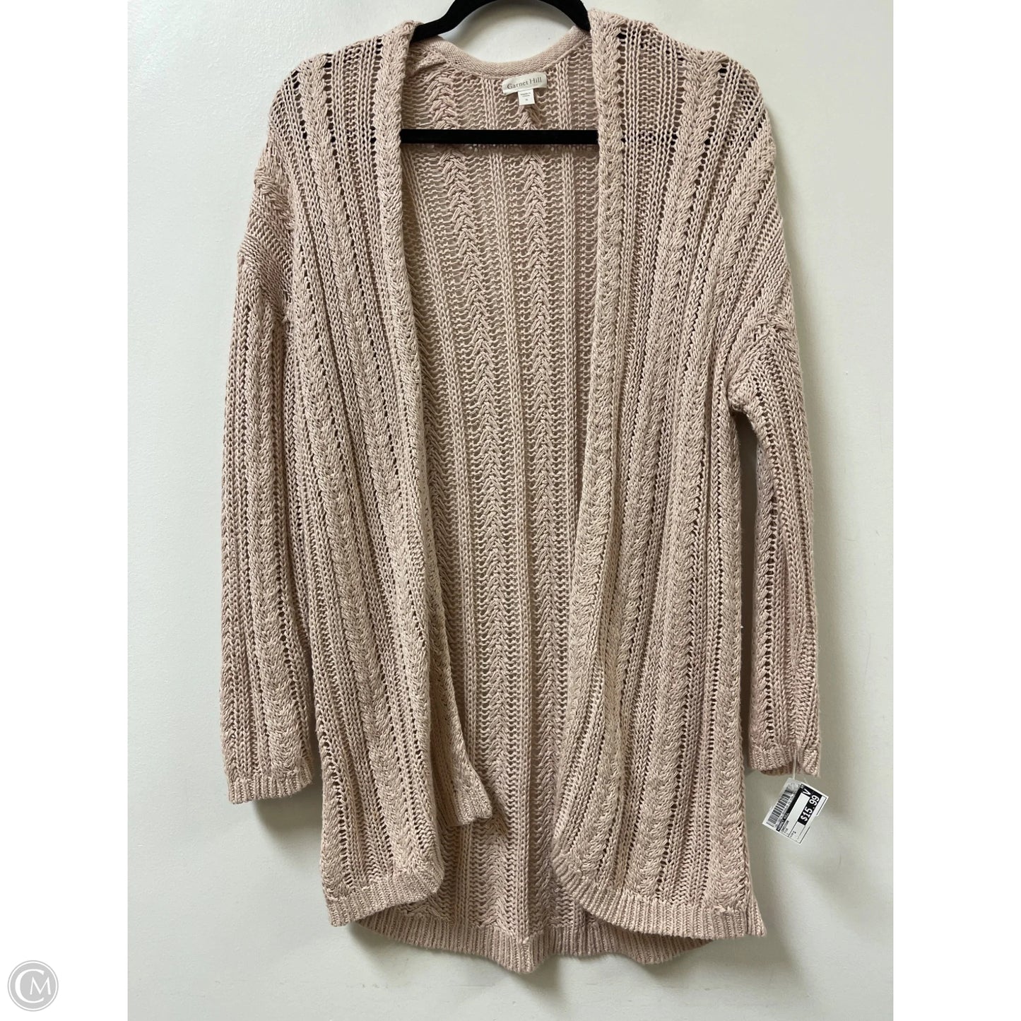 Cardigan By Garnet Hill In Pink, Size: S