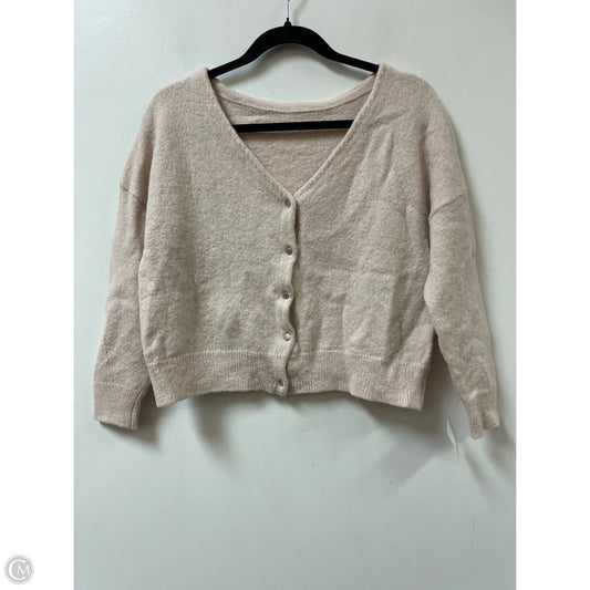 Cardigan By Clothes Mentor In Tan, Size: L