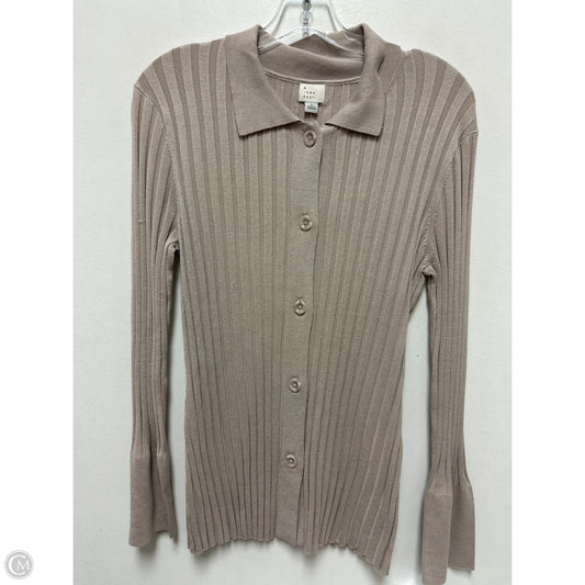 Blouse Long Sleeve By A New Day In Cream, Size: L