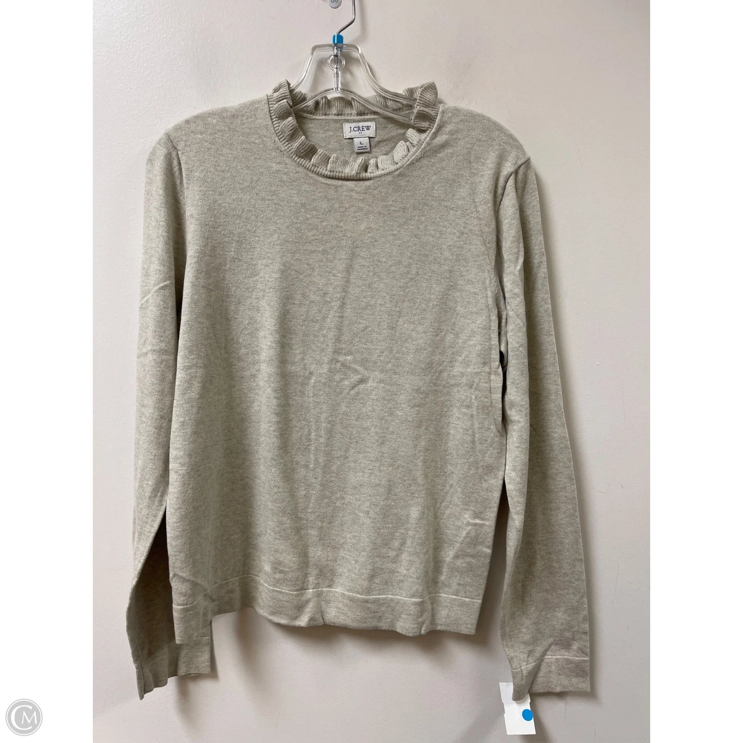 Top Long Sleeve By J. Crew In Grey, Size: L