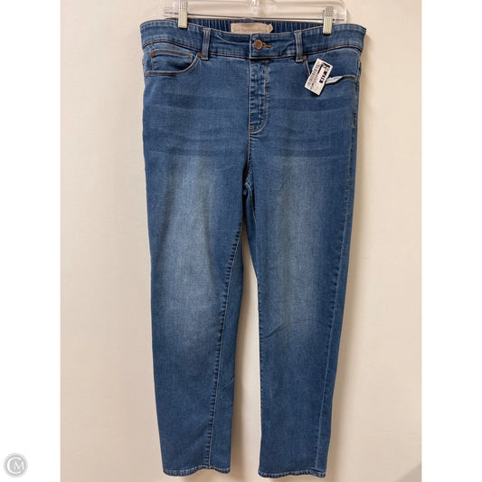 Jeans Straight By Soft Surroundings In Blue Denim, Size: 12