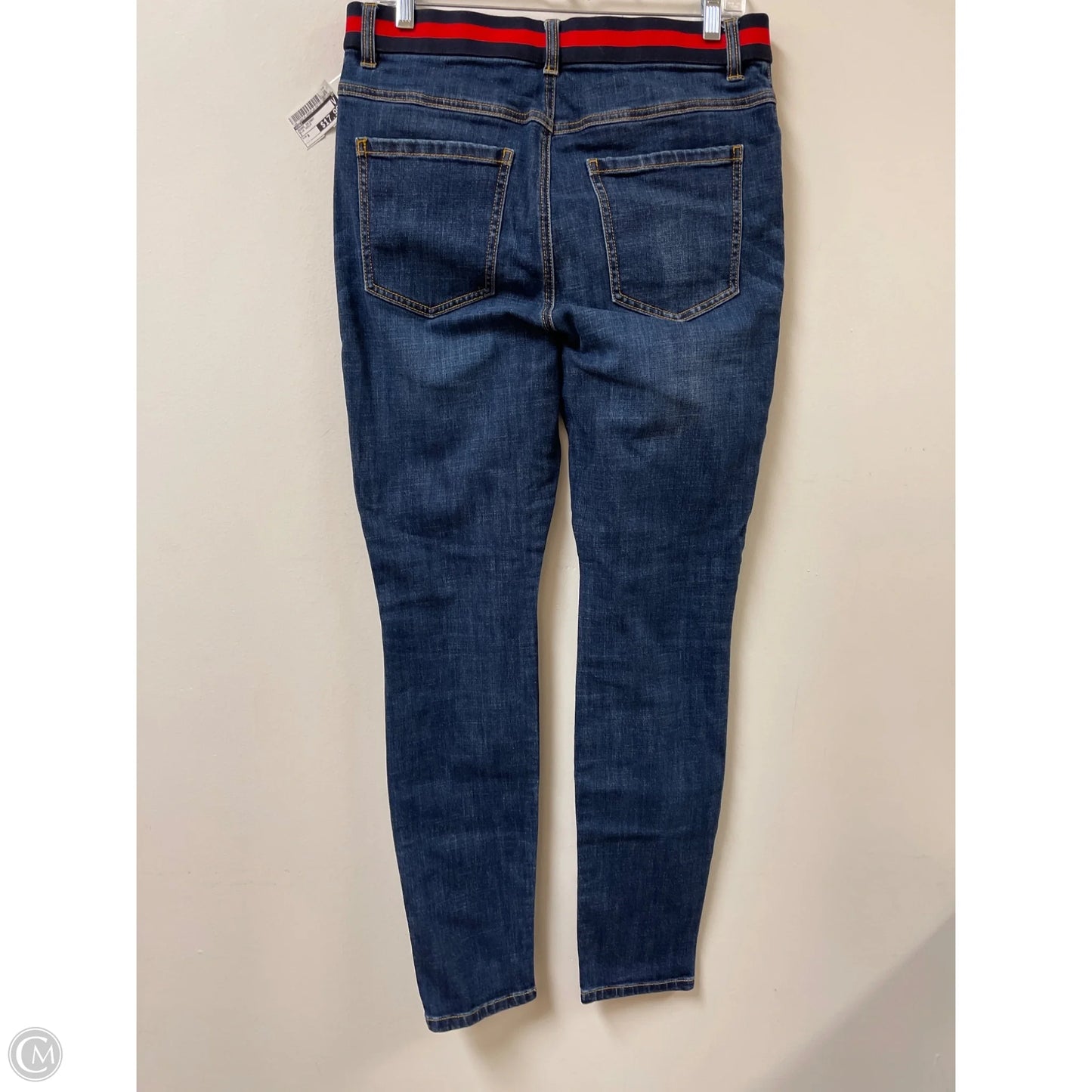 Jeans Skinny By Cabi In Blue Denim, Size: 8