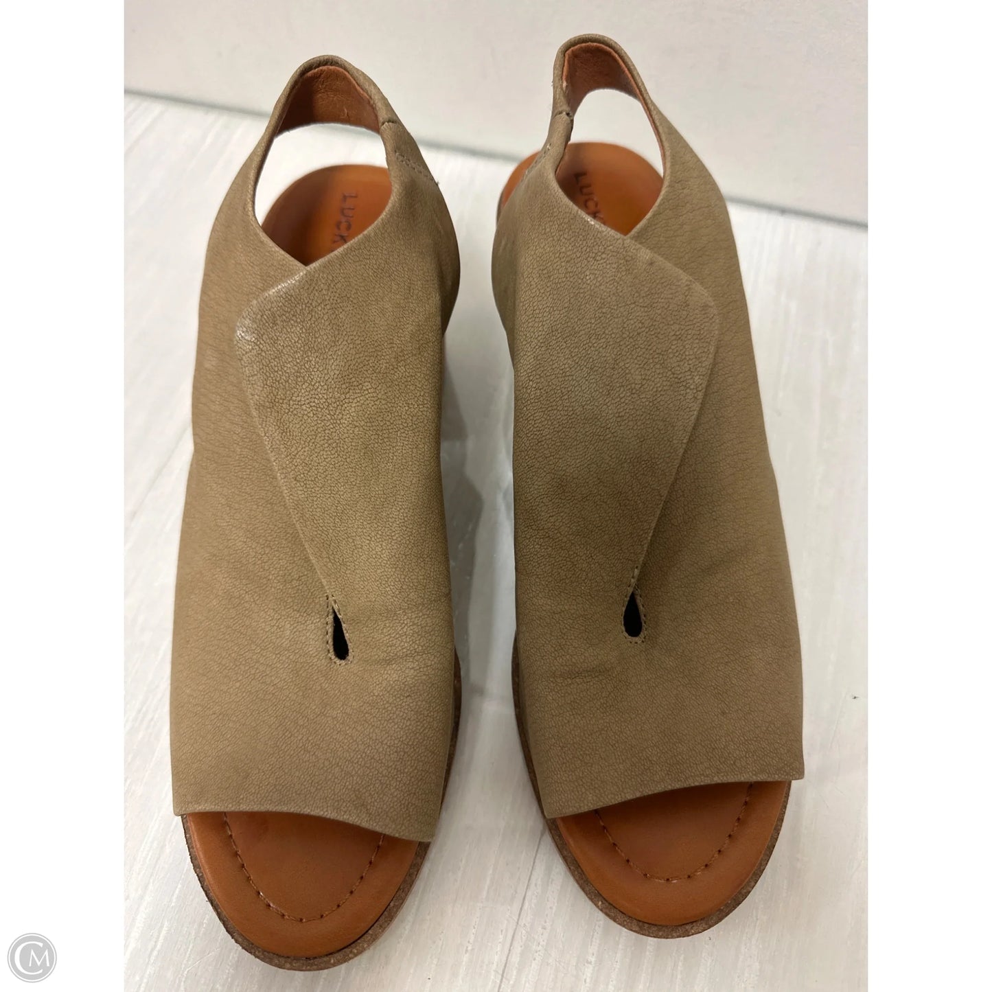 Shoes Heels Block By Lucky Brand In Green, Size: 7