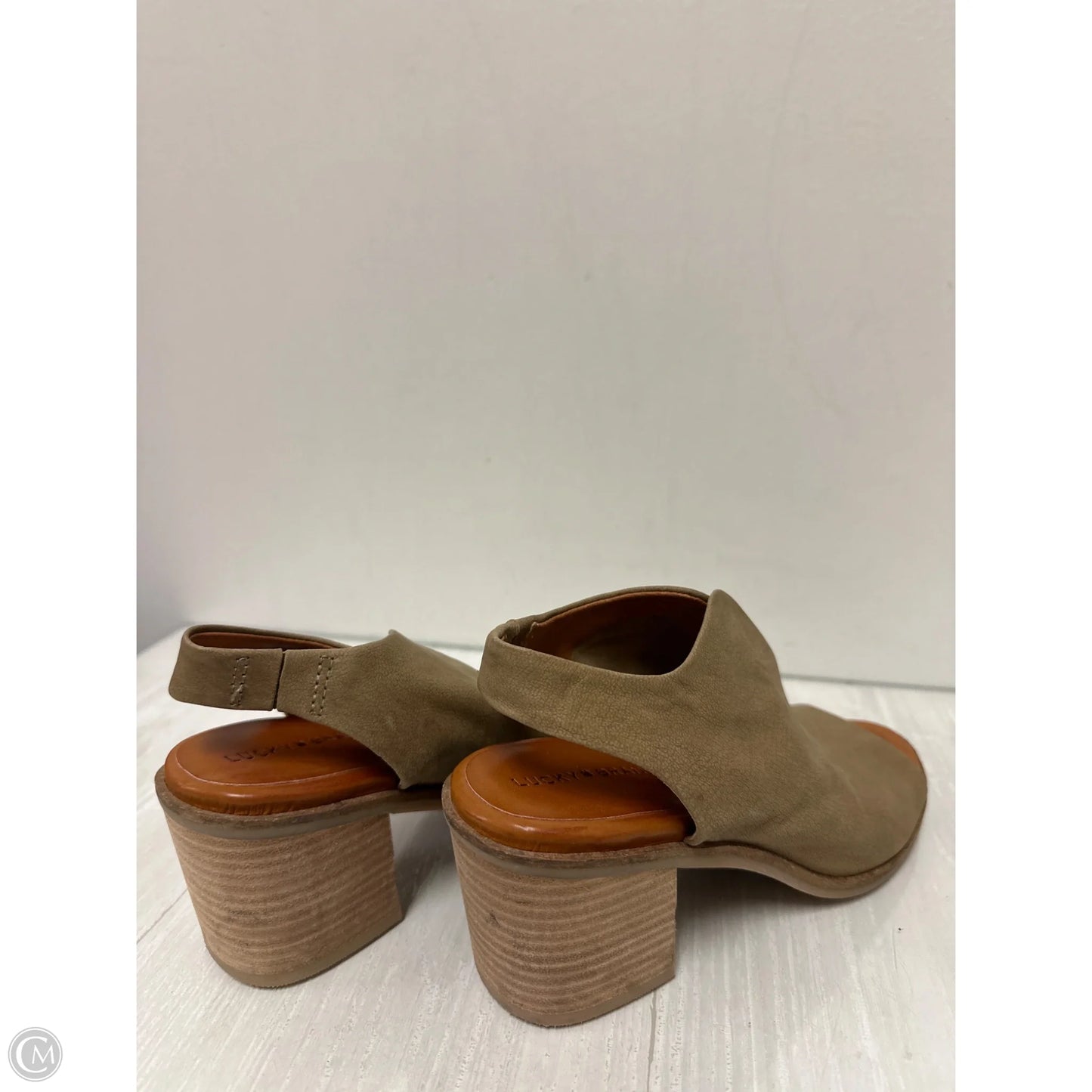 Shoes Heels Block By Lucky Brand In Green, Size: 7