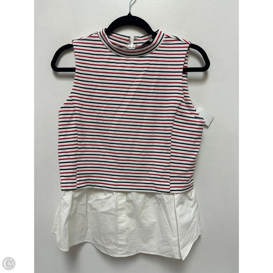 Top Sleeveless By English Factory In Blue & Red & White, Size: M