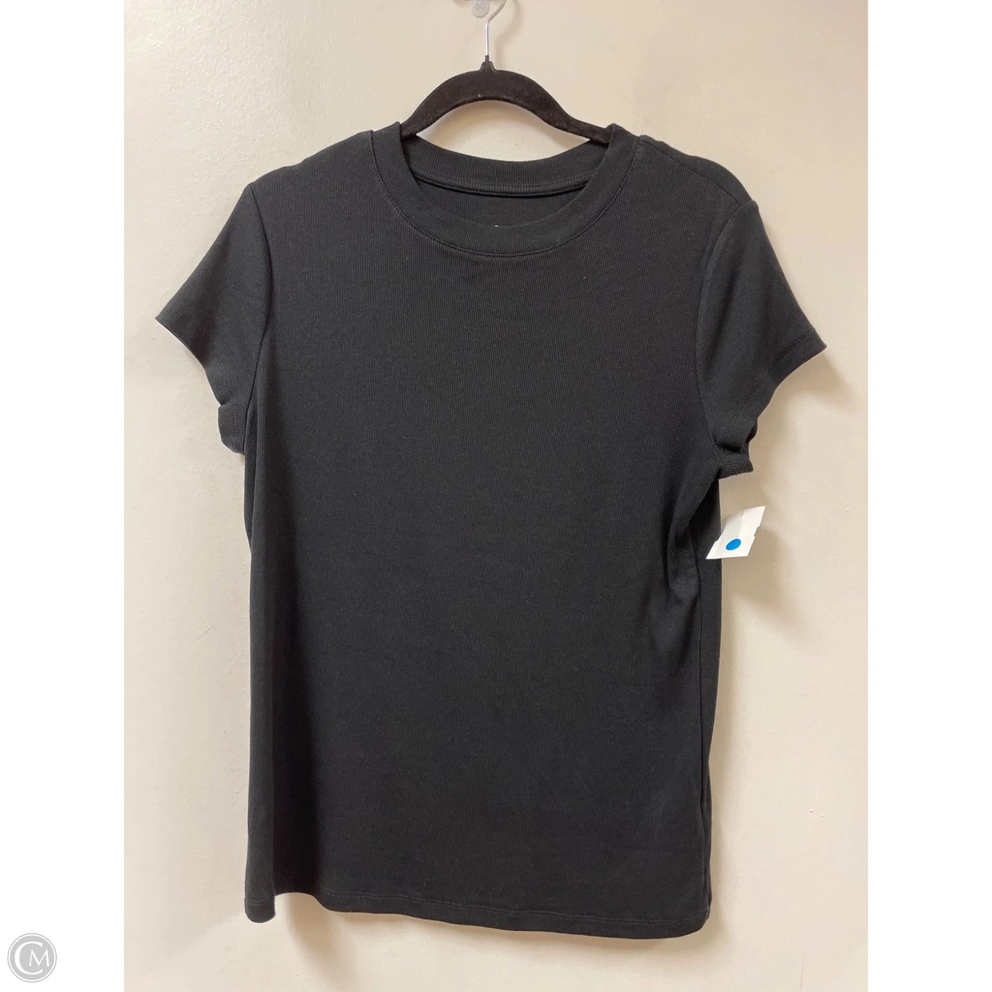 Top Short Sleeve By A New Day In Black, Size: L
