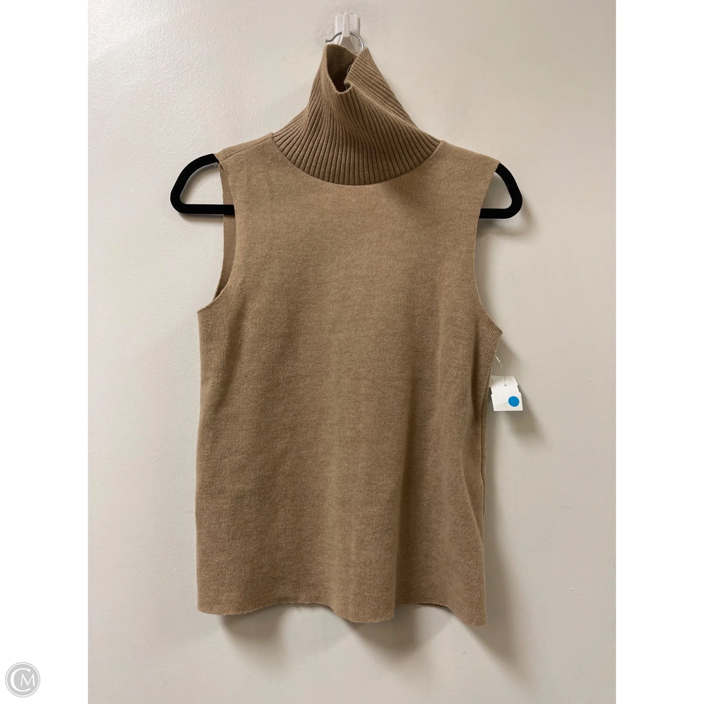 Sweater Short Sleeve By Zara In Brown, Size: S