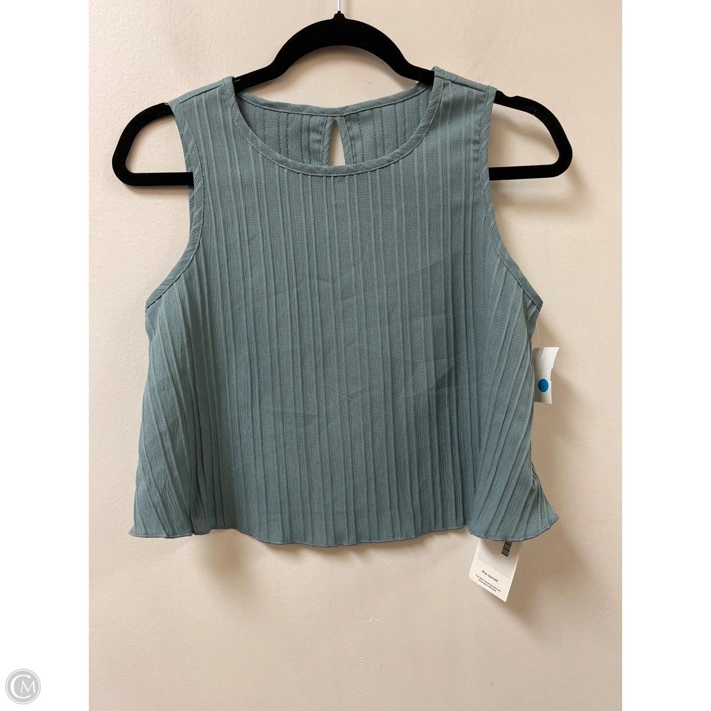 Top Sleeveless By Shein In Blue, Size: M