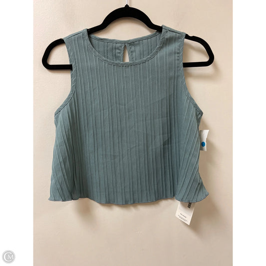 Top Sleeveless By Shein In Blue, Size: M