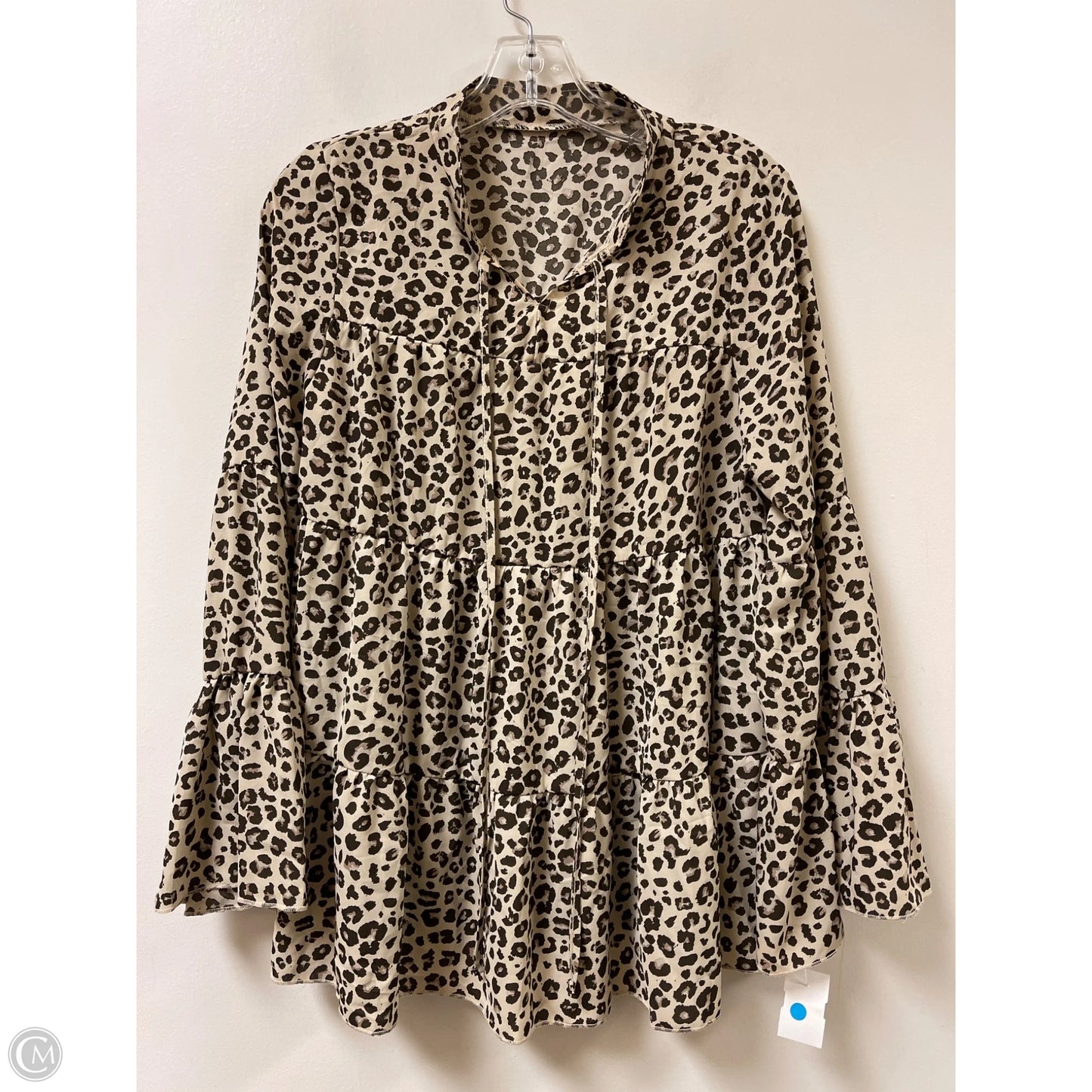 Top Long Sleeve By Clothes Mentor In Animal Print, Size: S