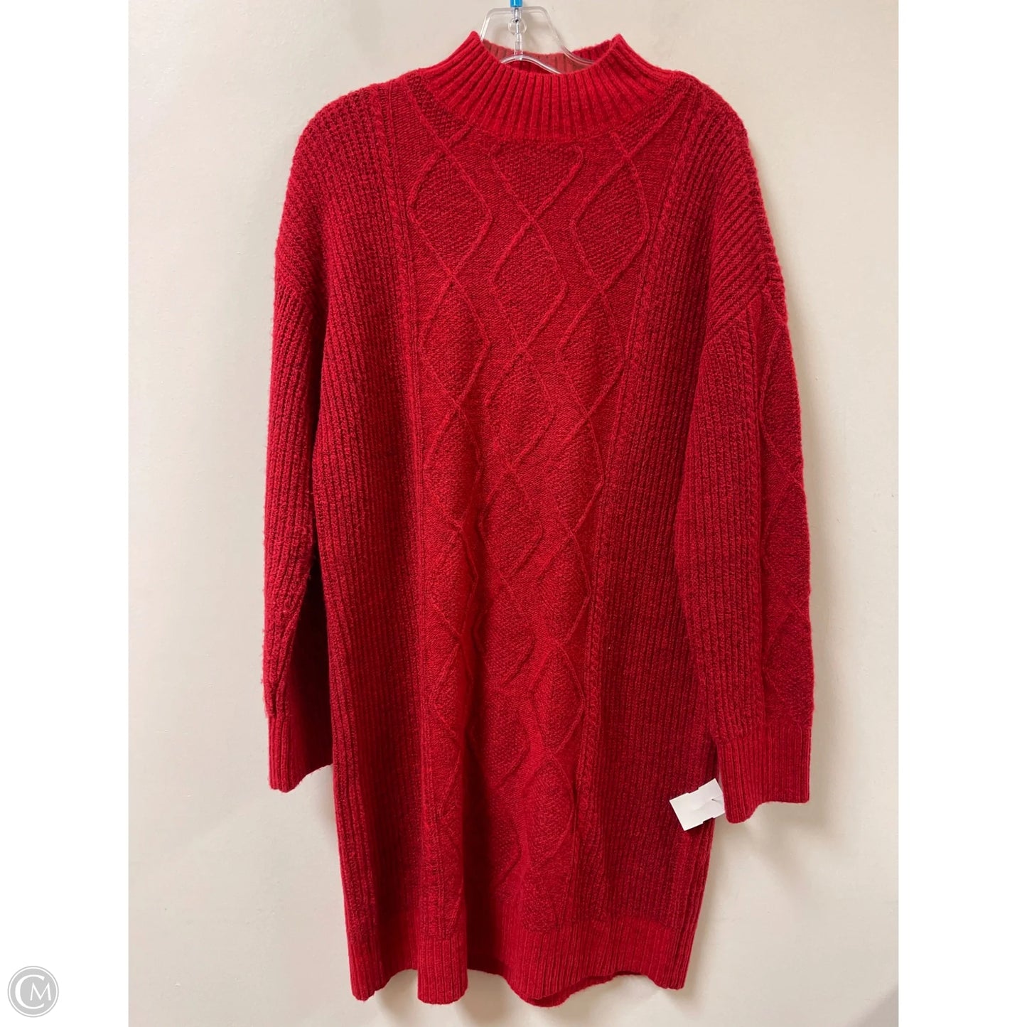 Dress Casual Midi By Loft In Red, Size: L