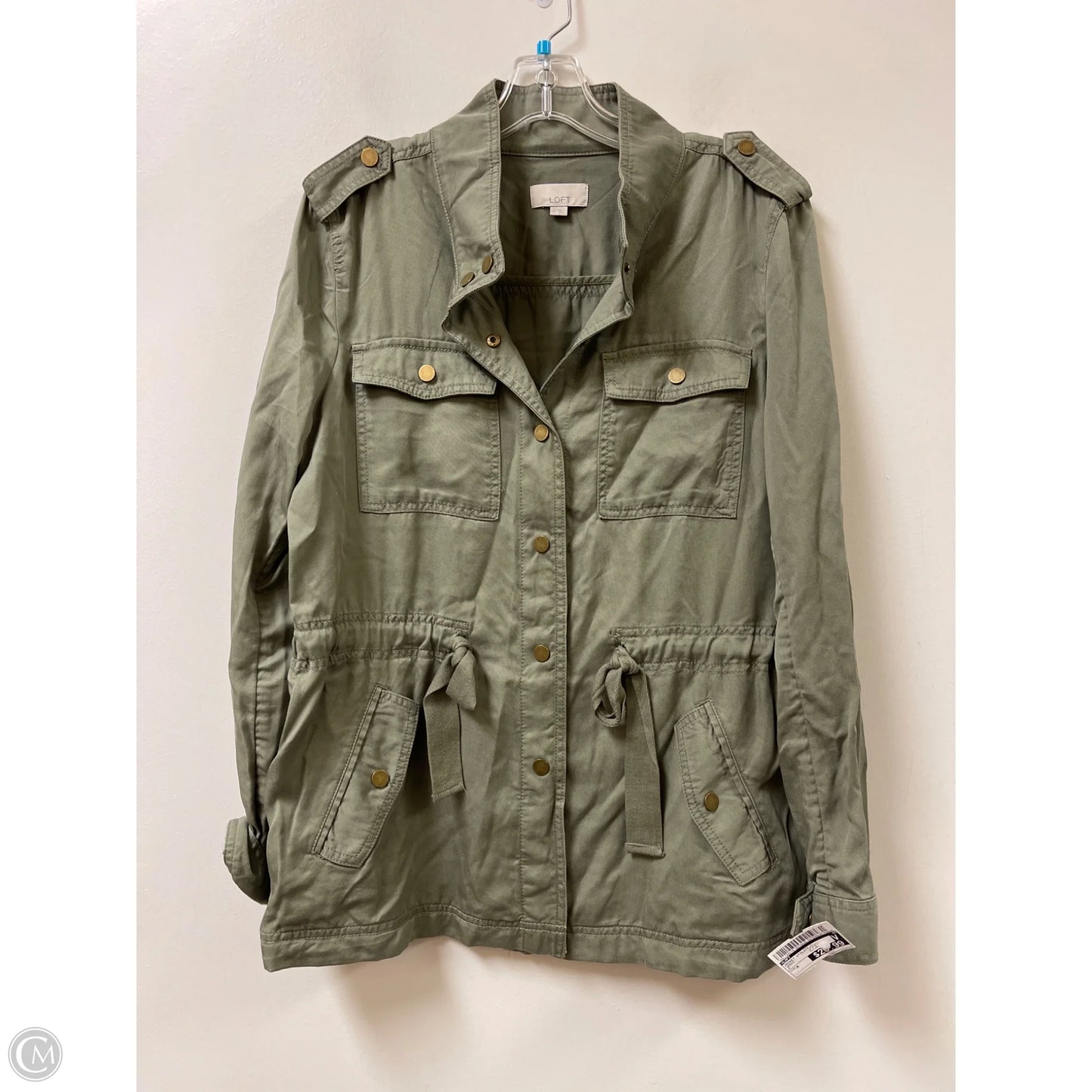 Jacket Utility By Loft In Green, Size: M