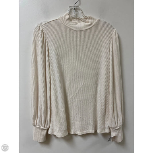 Top Long Sleeve By Maurices In Cream, Size: M