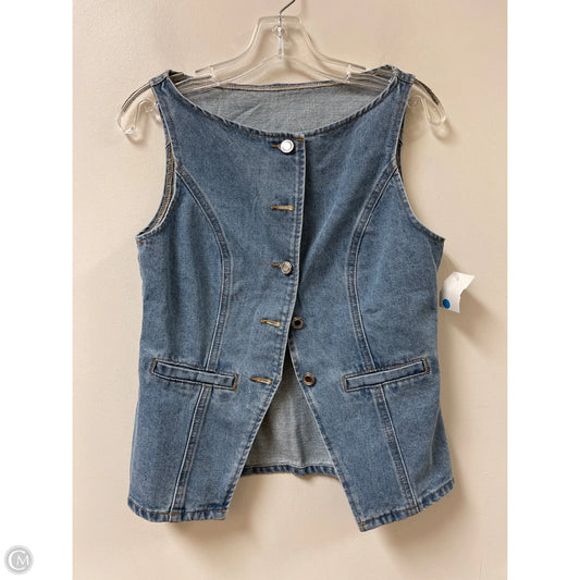 Vest Other By Clothes Mentor In Blue Denim, Size: M