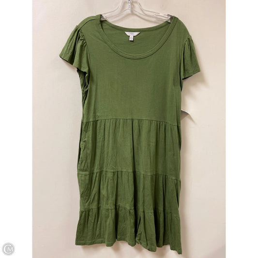 Dress Casual Midi By Time And Tru In Green, Size: L