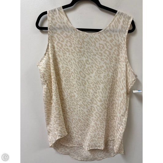 Top Sleeveless By Maurices In Animal Print, Size: Xl