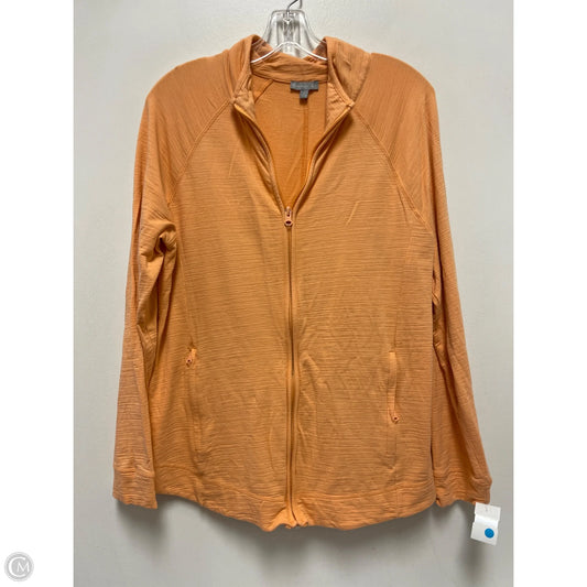 Athletic Jacket By Talbots In Orange, Size: L