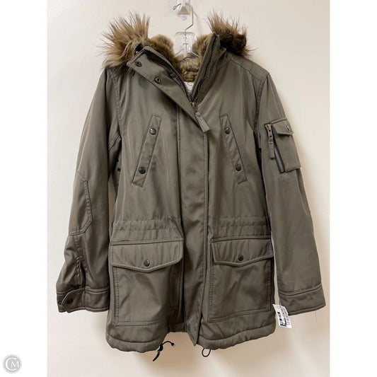 Jacket Faux Fur & Sherpa By Clothes Mentor In Green, Size: S