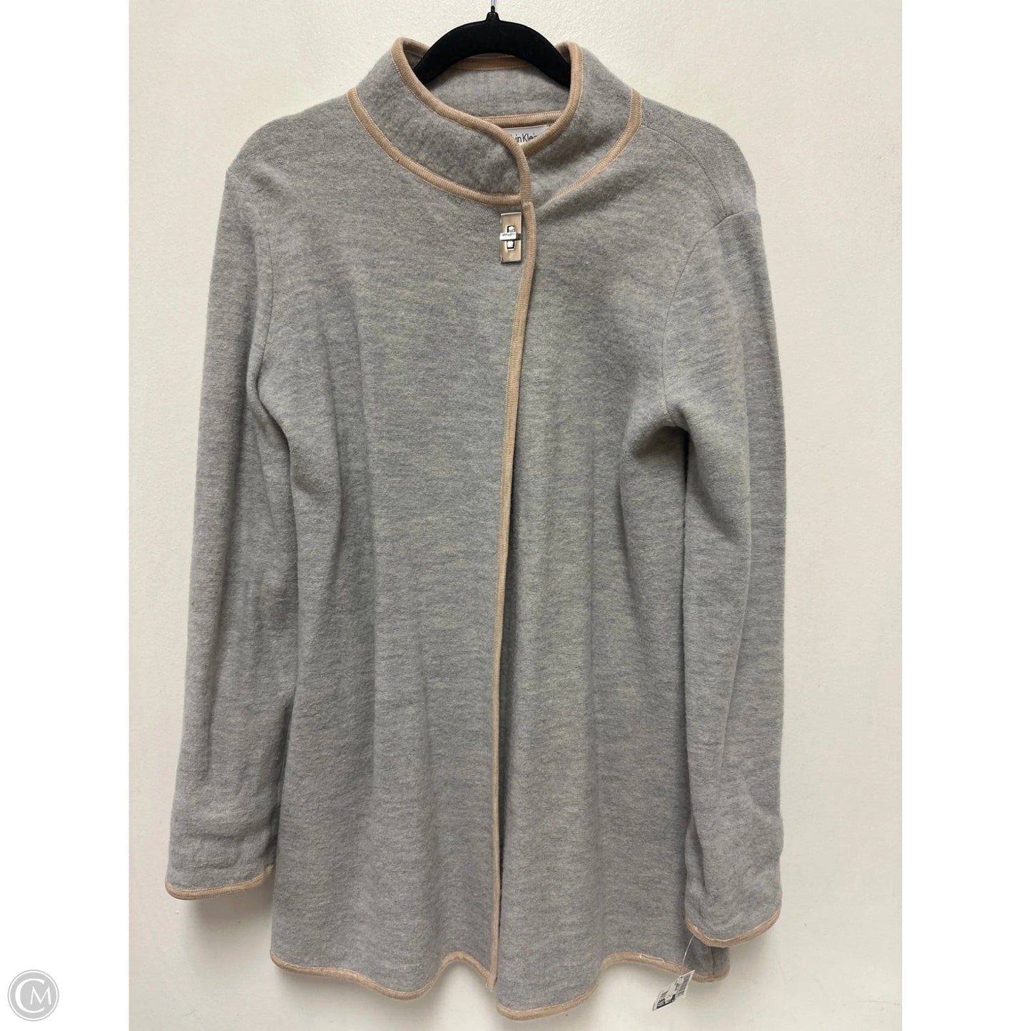 Cardigan By Calvin Klein In Grey, Size: S