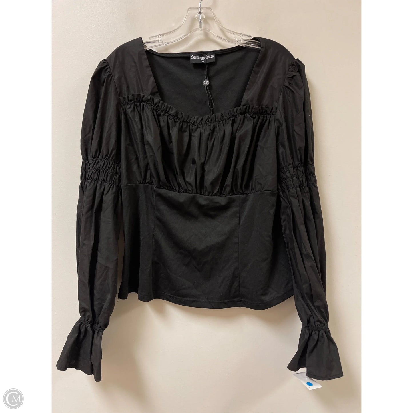 Top Long Sleeve By Clothes Mentor In Black, Size: Xl