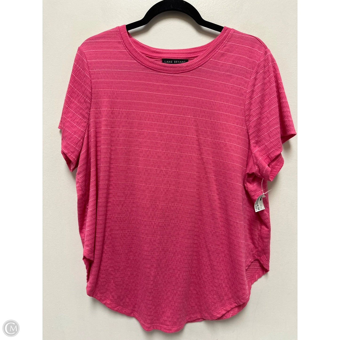 Top Short Sleeve By Lane Bryant In Pink, Size: Xl