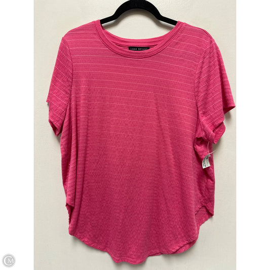 Top Short Sleeve By Lane Bryant In Pink, Size: Xl