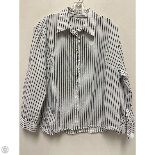 Blouse Long Sleeve By Clothes Mentor In Striped Pattern, Size: Xl