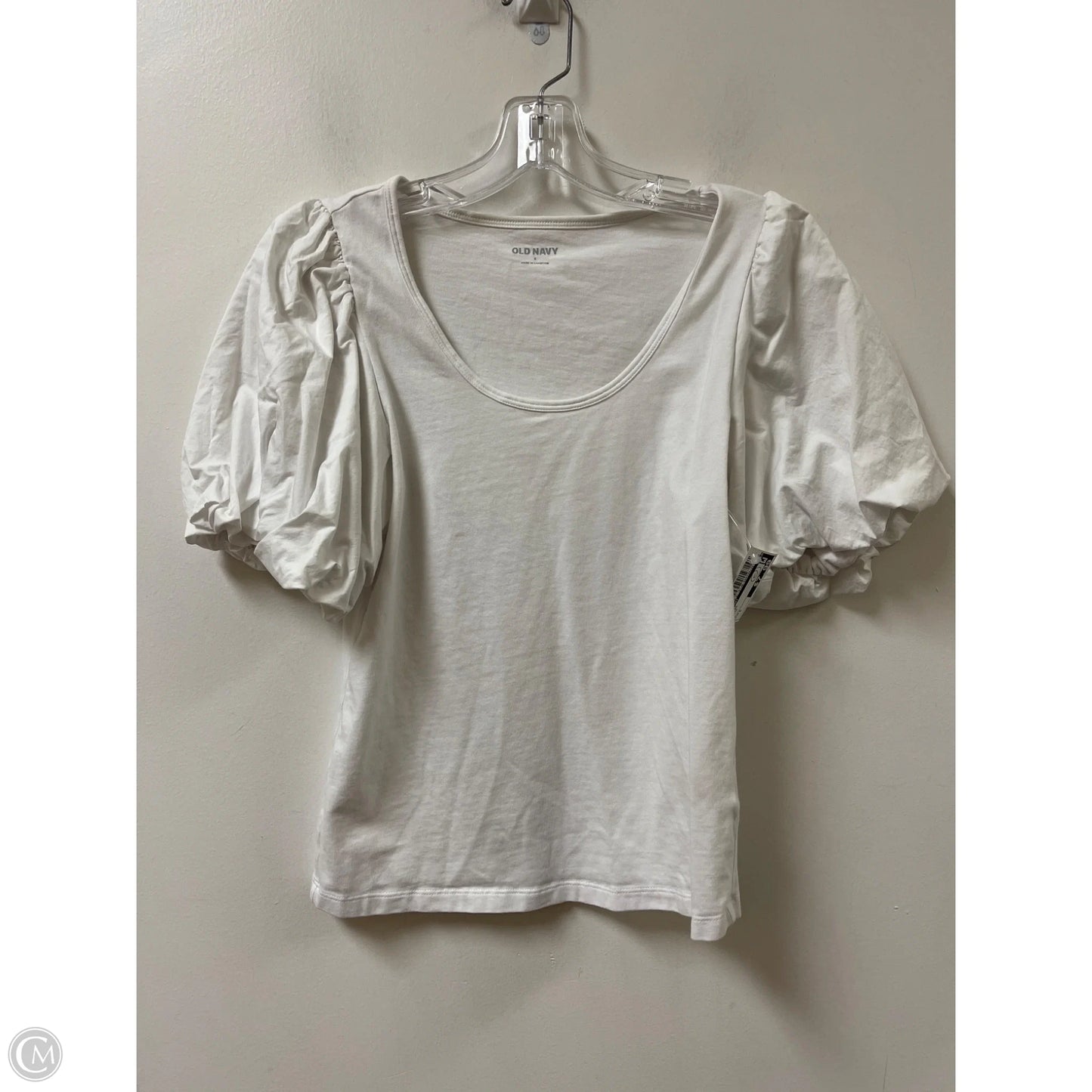 Top Short Sleeve By Old Navy In White, Size: S