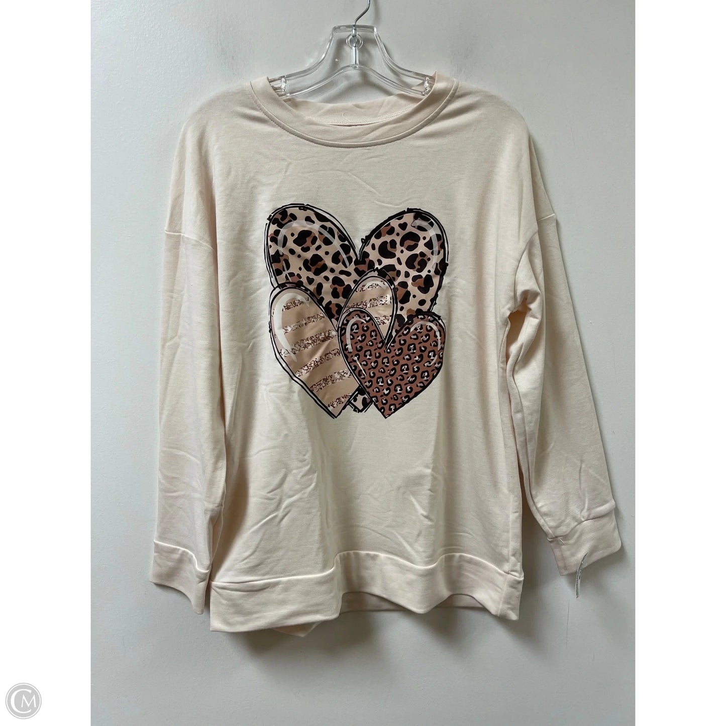 Top Long Sleeve By Clothes Mentor In Cream, Size: S