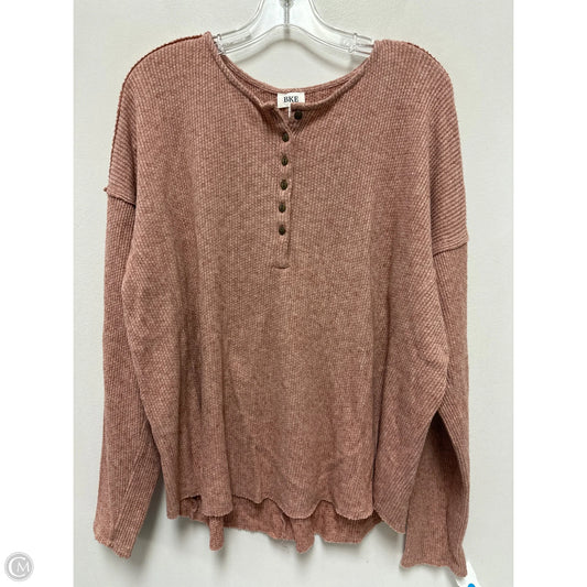 Top Long Sleeve By Bke In Orange, Size: Xl