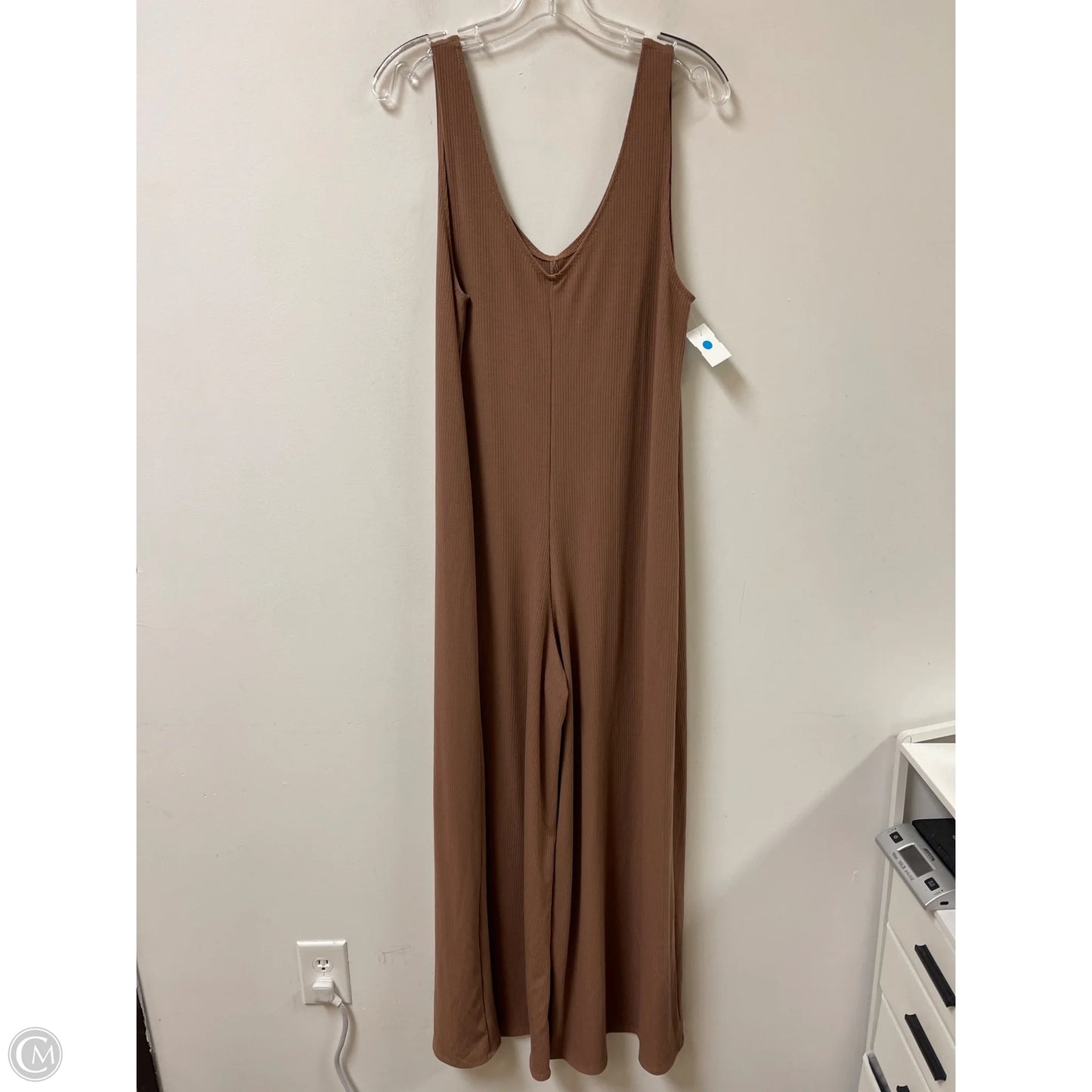 Jumpsuit By Clothes Mentor In Brown, Size: L