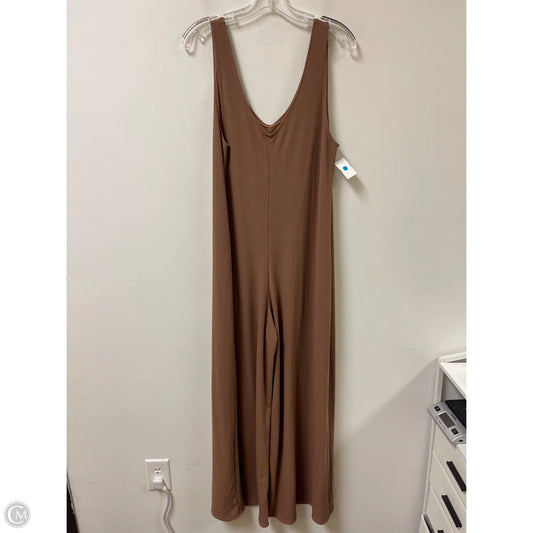 Jumpsuit By Clothes Mentor In Brown, Size: L