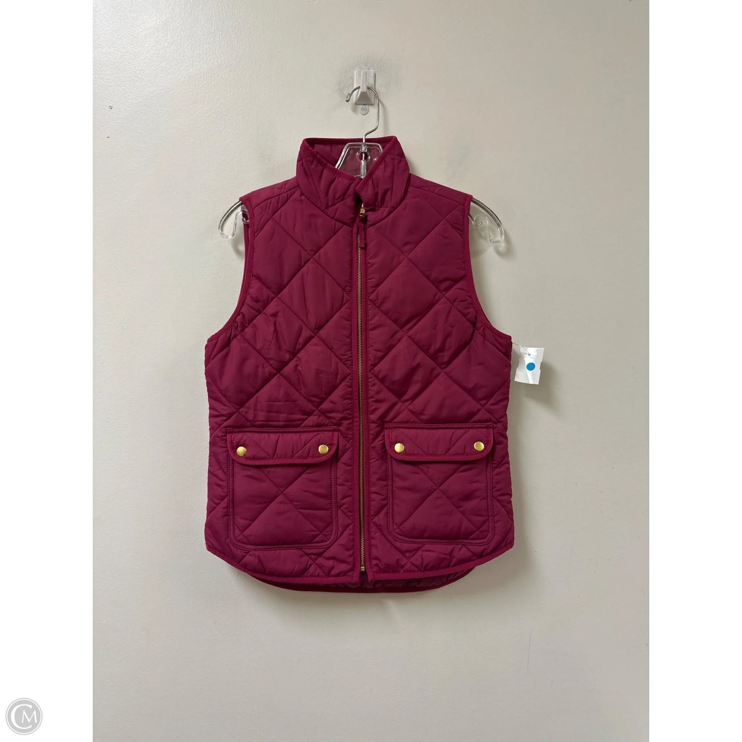Vest Puffer & Quilted By J. Crew In Purple, Size: Xs