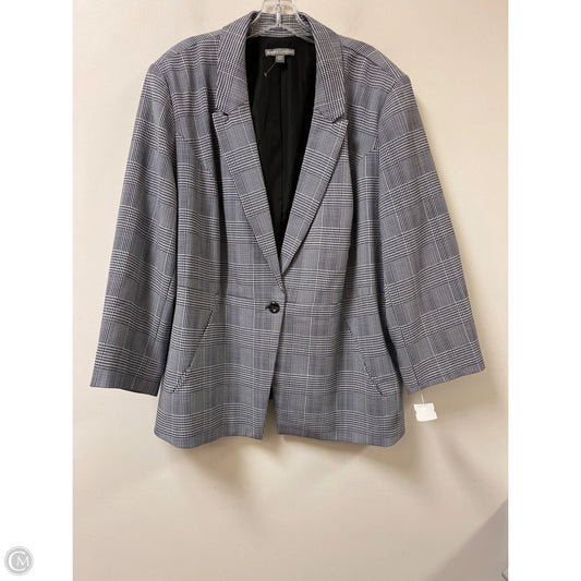 Blazer By Jessica London In Black & White, Size: 4x
