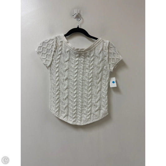 Top Short Sleeve By Free People In White, Size: Xs