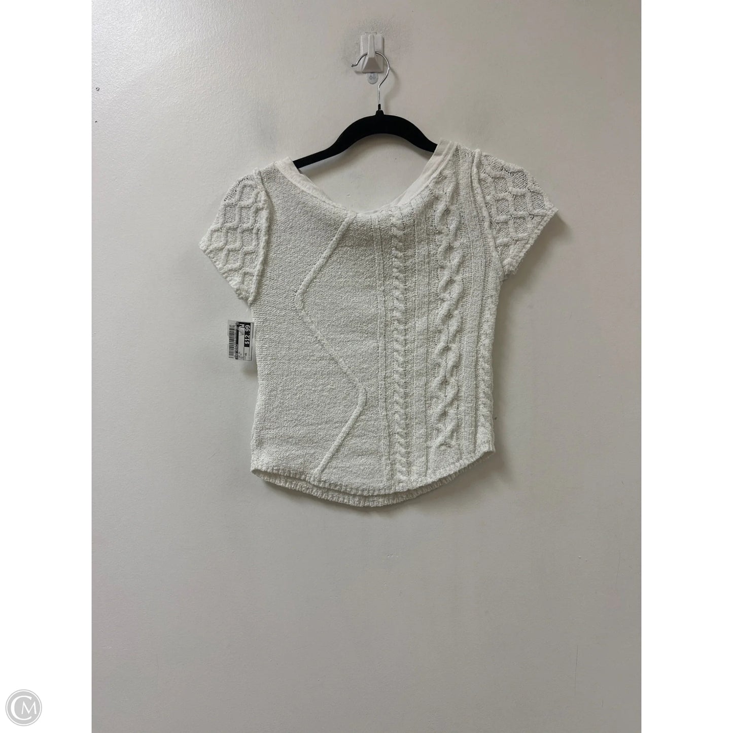 Top Short Sleeve By Free People In White, Size: Xs