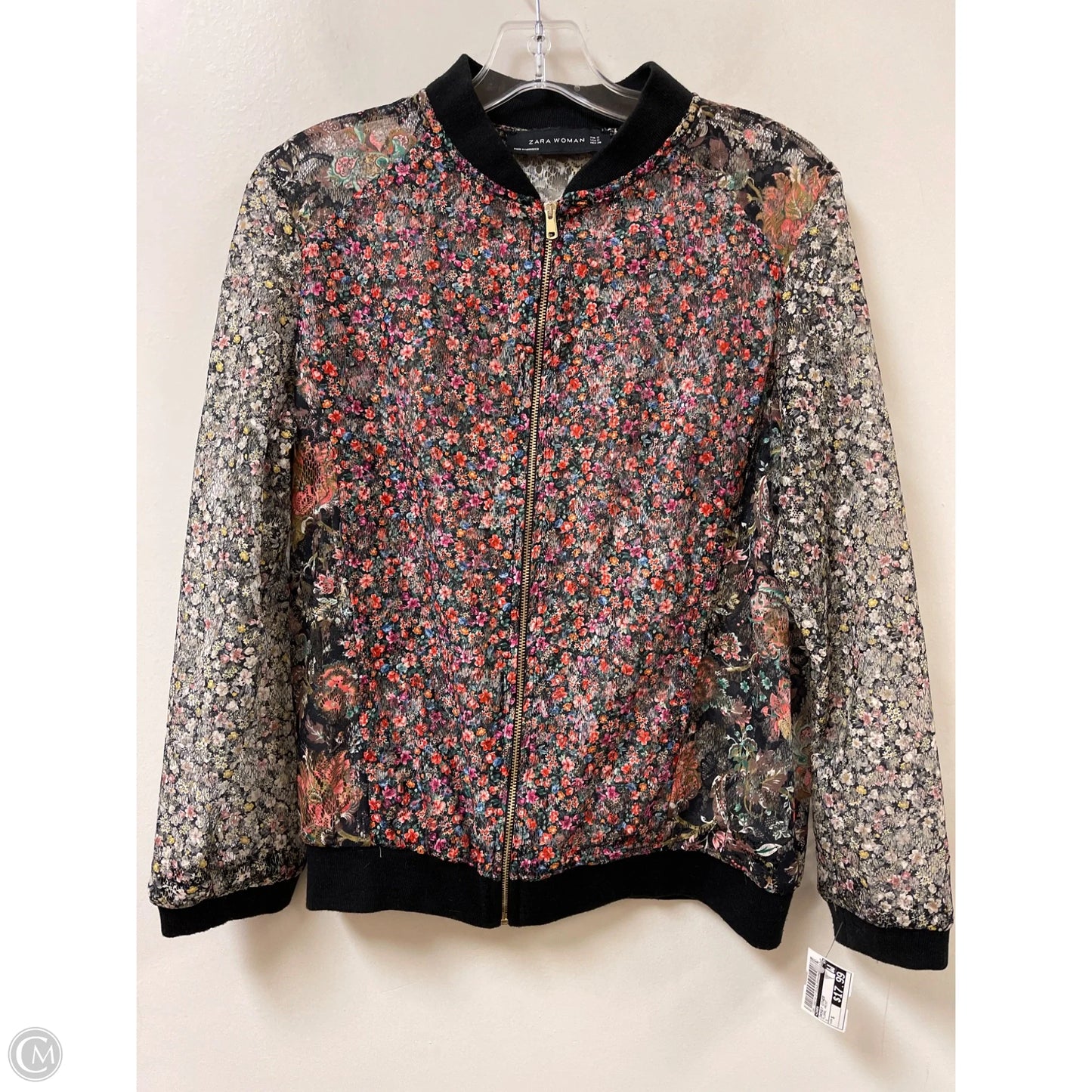 Jacket Other By Zara In Floral Print, Size: S