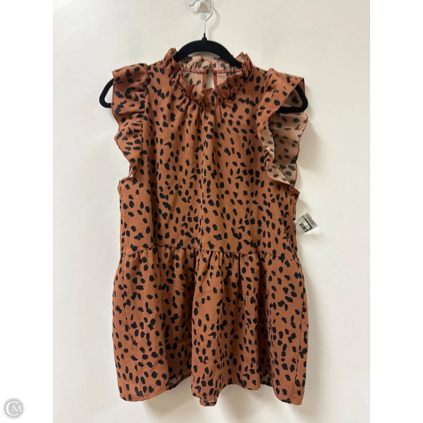 Top Short Sleeve By Entro In Animal Print, Size: S