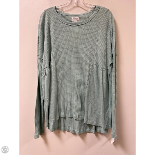 Top Long Sleeve By True Craft In Green, Size: M