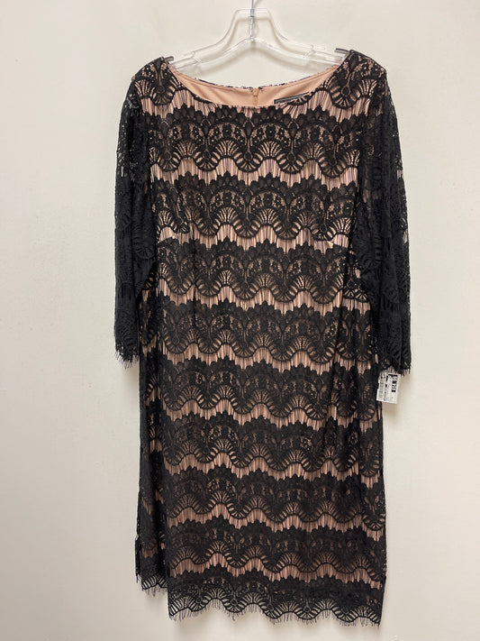 Black Dress Casual Midi Jessica Howard, Size Xl