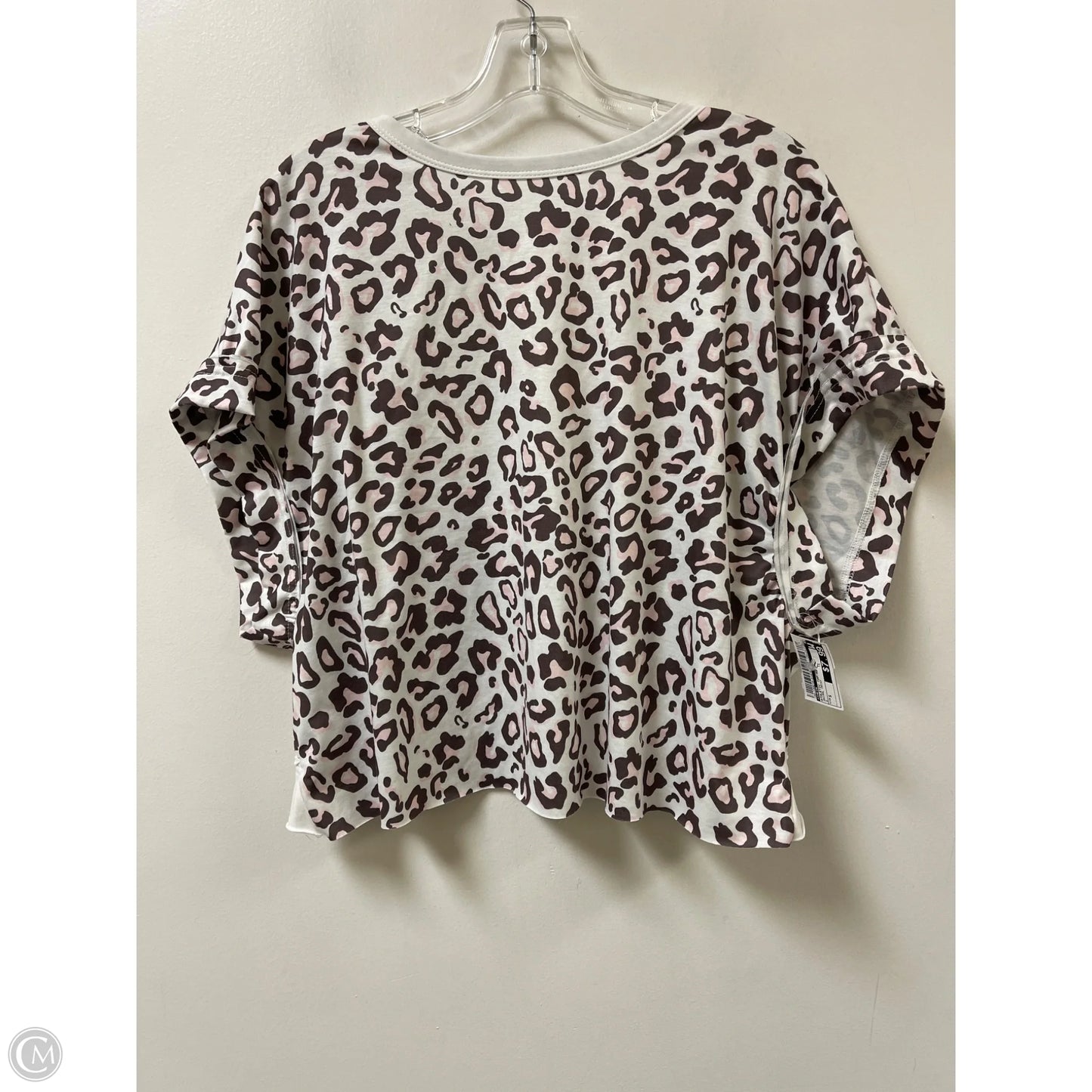 Athletic Top Short Sleeve By Shein In Animal Print, Size: S