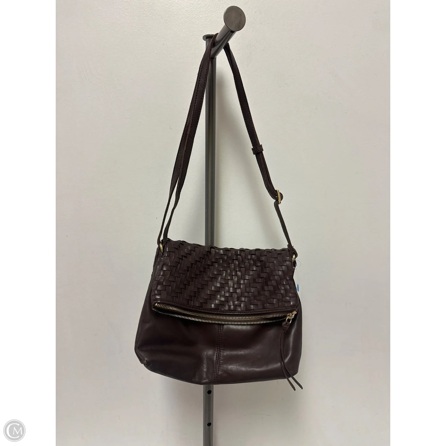 Handbag Leather By Margot, Size: Medium
