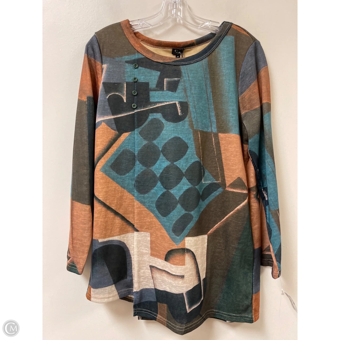 Top Long Sleeve By Clothes Mentor In Multi-colored, Size: S