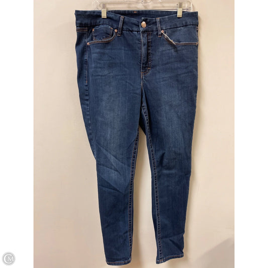 Jeans Skinny By Seven 7 In Blue Denim, Size: 14