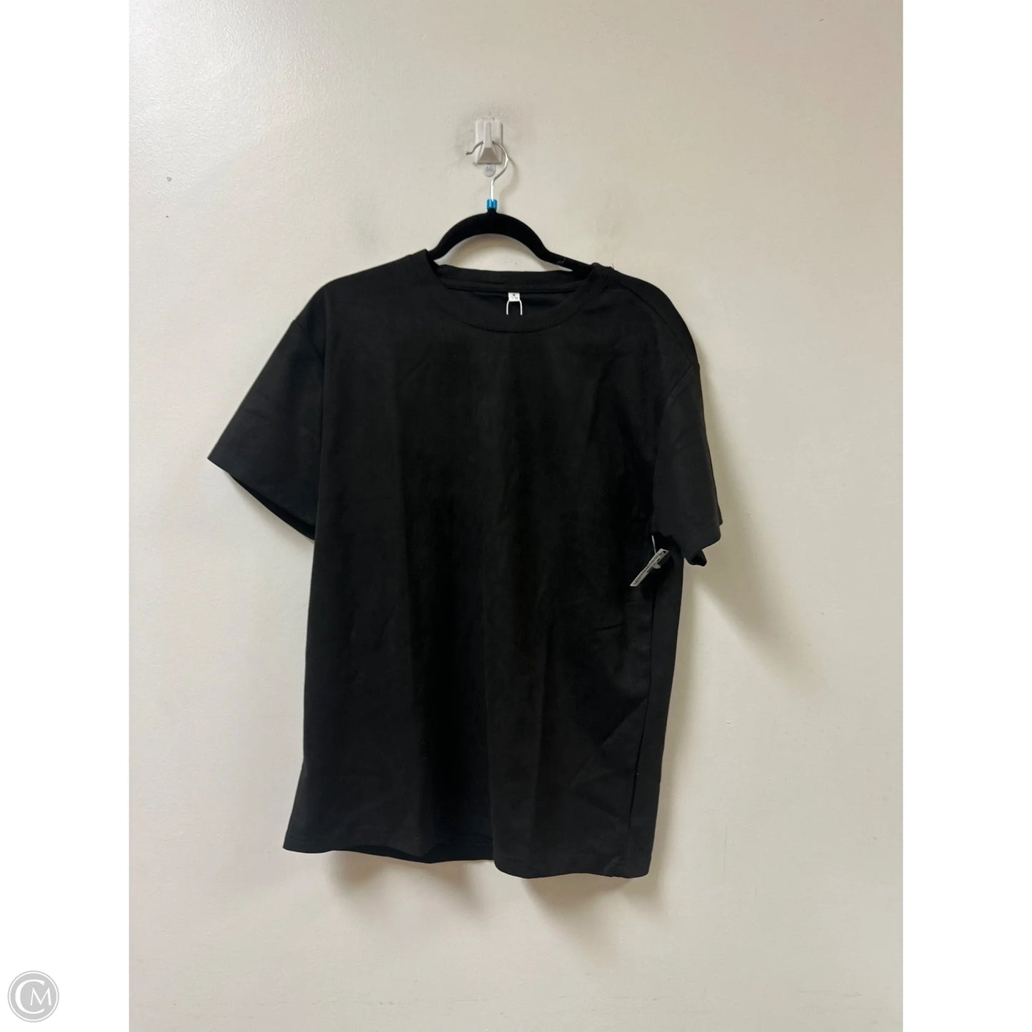 Top Short Sleeve By Clothes Mentor In Black, Size: M