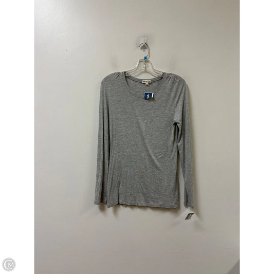 Top Long Sleeve By Zenana Outfitters In Grey, Size: M