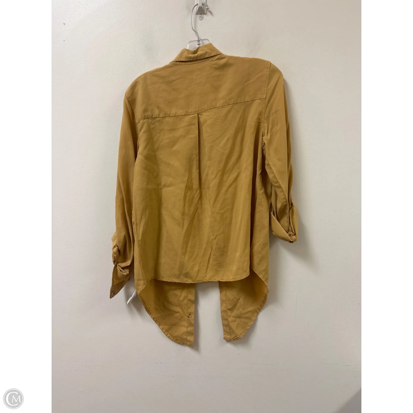Blouse Long Sleeve By Thread And Supply In Yellow, Size: M