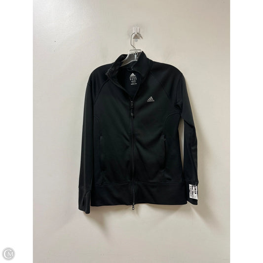 Athletic Jacket By Adidas In Black, Size: M
