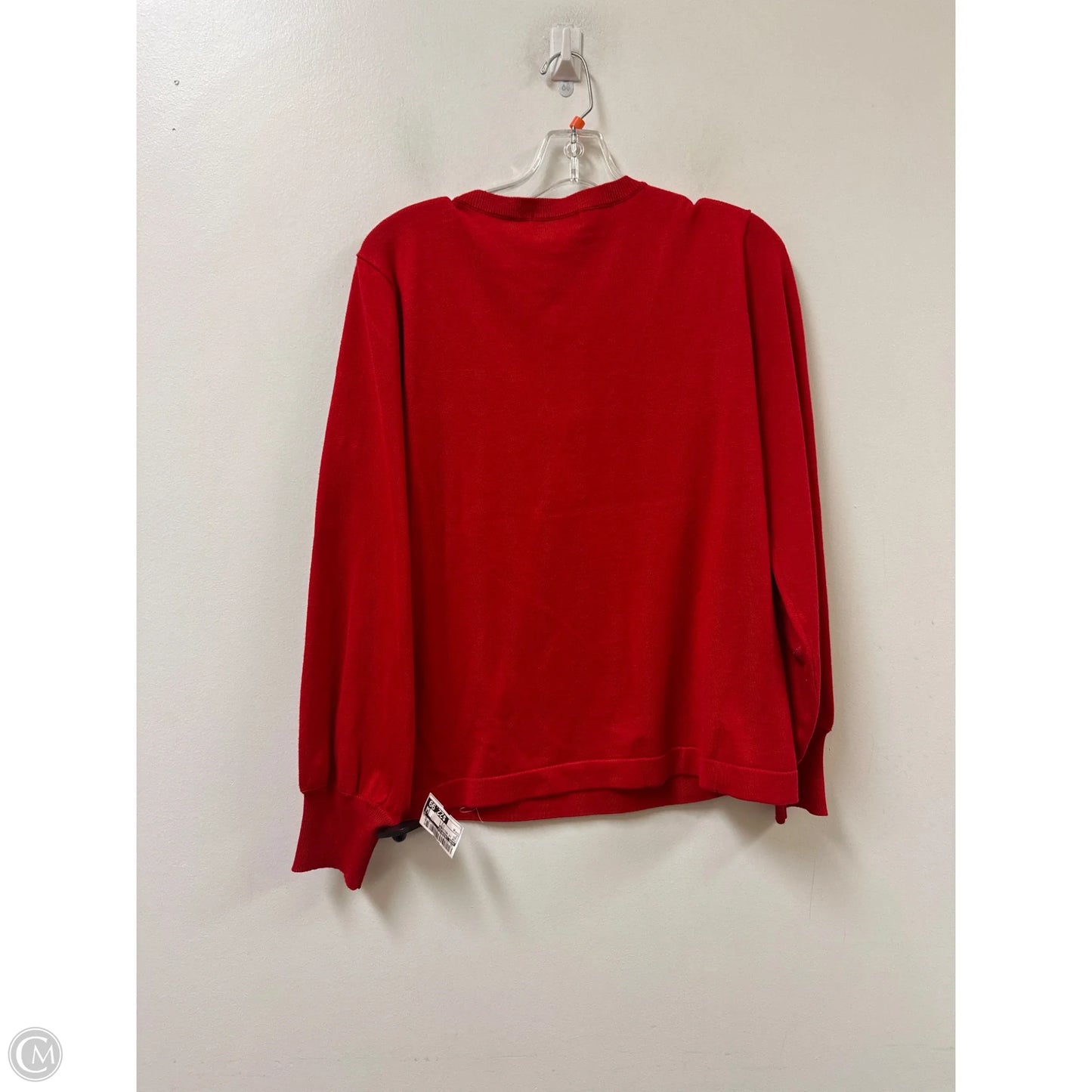Top Long Sleeve Designer By Karl Lagerfeld In Red, Size: M